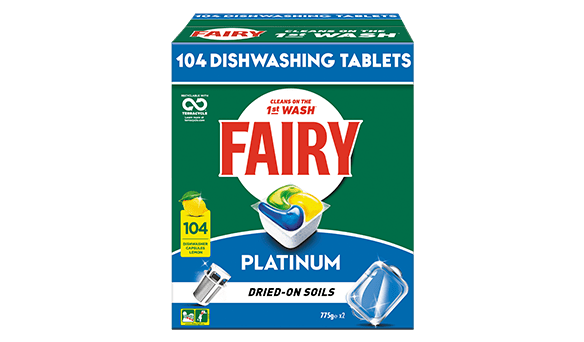 Fairy Platinum Dishwasher Capsules 104 pack