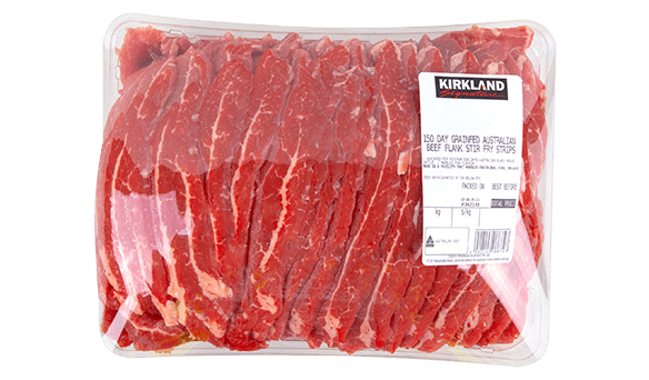 Kirkland Signature Grainfed Beef Stir Fry Strips 