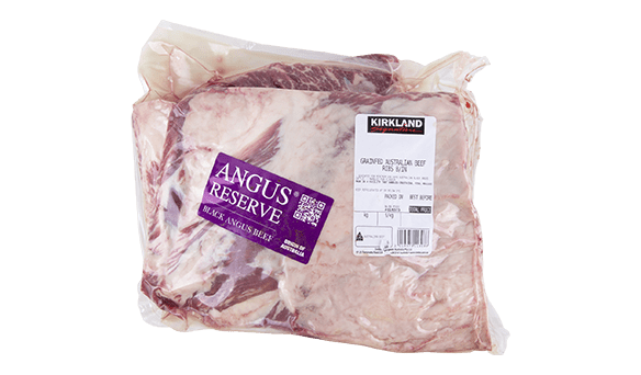 Kirkland Signature Grain Fed Beef Rib Bone In Vacuum Pack 