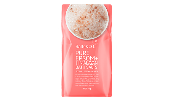 Salts & Co
Epsom & Pink Himalayan
Bath Salts 3kg