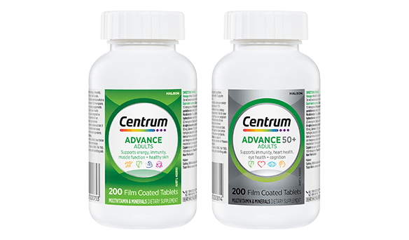 Centrum Advance and/or Advance 50+ Multivitamin 200 count