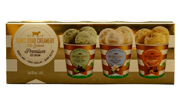 Lewis Road Creamery Premium Ice Cream 3 x 470ml