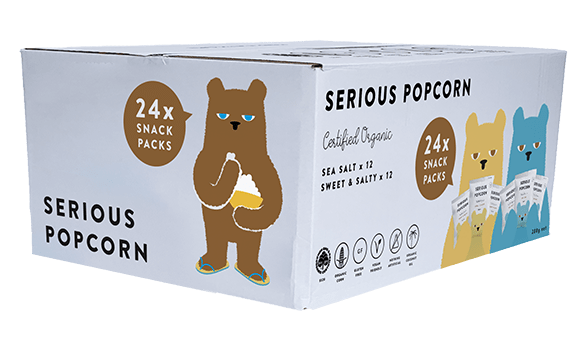 Serious Popcorn Sea Salt + Sweet & Salty 24 x 12g