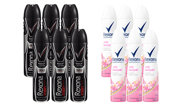 Rexona Men Original and/or Women 6 x 250ml