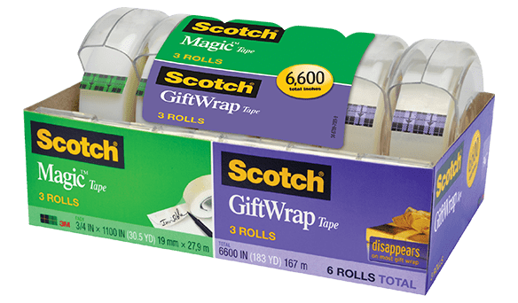 3M Scotch Magic Gift Wrap Tape 6 pack