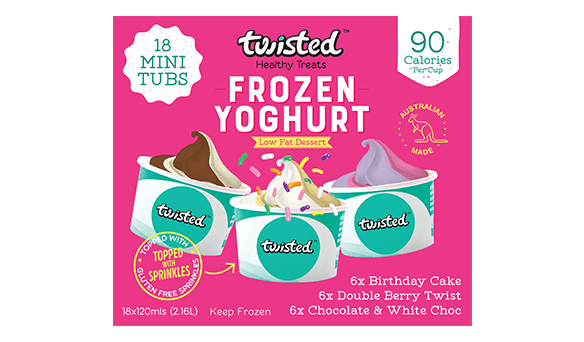 Twisted Healthy Treats Celebration Frozen Yoghurt 18 x 120ml