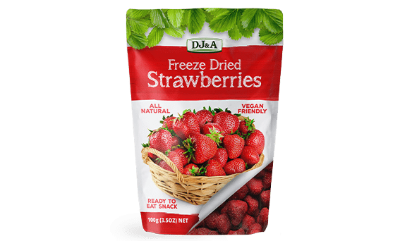 DJ&A Freeze Dried Strawberries  100g 