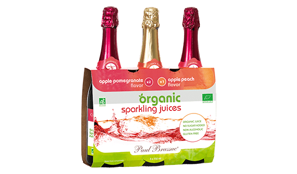 Paul Brassac Organic Sparkling Juice 3 x 750ml