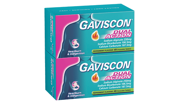 Gaviscon Dual Action Tablets 2 x 48 count