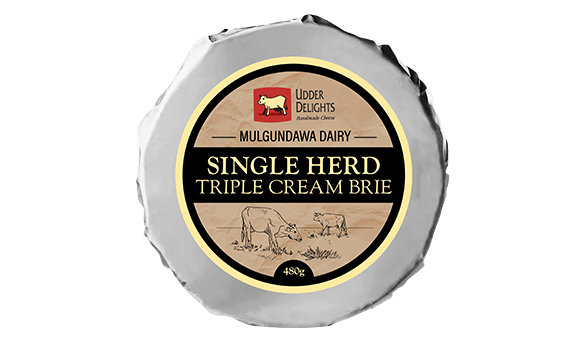 Udder Delights Triple Cream Brie 480g