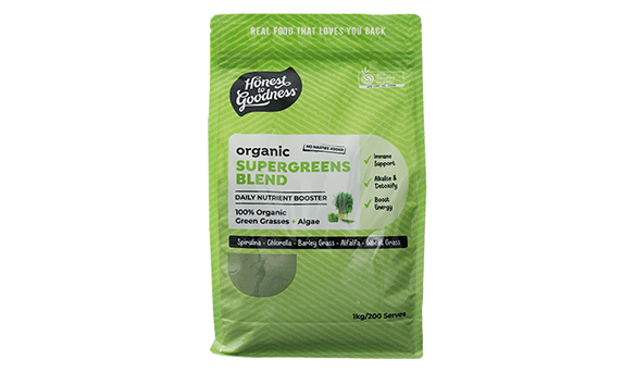 Honest to Goodness Organic SuperGreens Blend Powder 1kg