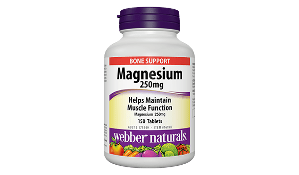 Webber Naturals Magnesium 250mg, 150 tablets