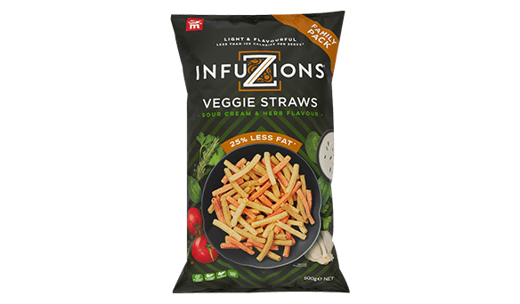 Majan’s Infuzions Veggie Straws 500g