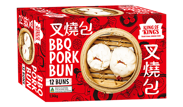 King Of Kings Bbq Pork Bun 12 pack, 1.14kg