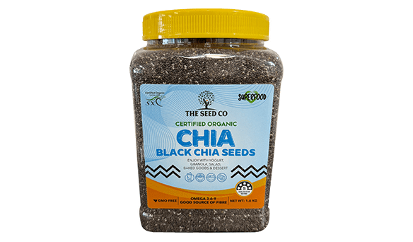 The Seed Co Certified Organic Black Chia Seeds 1.6kg