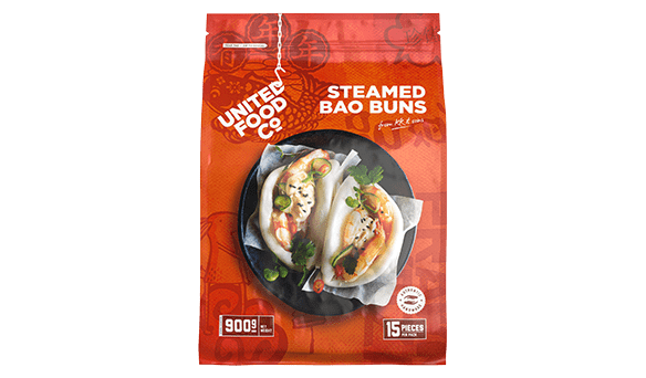 United Food Co Steamed Bao Buns 15 pack, 900g