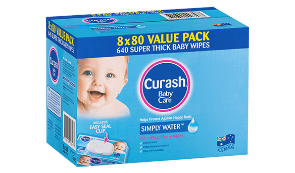 Curash Simply Water Wipes