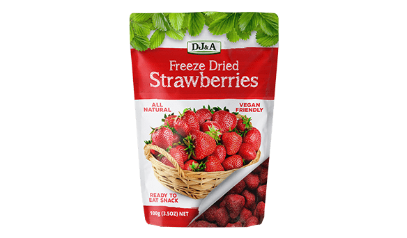 DJ&A  Freeze Dried Strawberries 100g